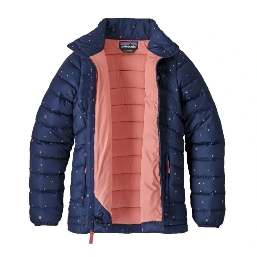 Patagonia Kids Puffer Jacket - Navy with Pink Accents - Picture 2 of 11